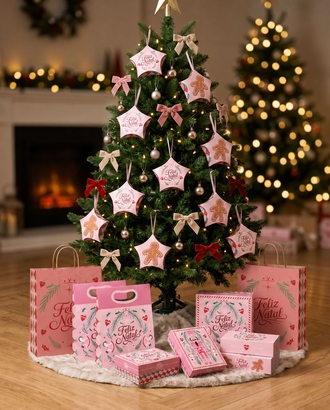 Inspiração NATAL CLÁSSICO ROSA — 4