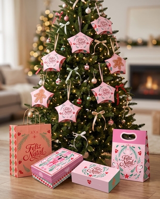 Inspiração NATAL CLÁSSICO ROSA — 7